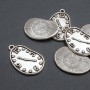 Watch Pendant Finding, 17×28 mm diameter ±, packaging 20 g, 6 pcs (+/-)