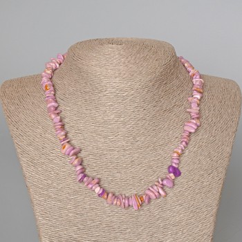 Fosfosiderite Necklace (named) chip 9x3 mm, length 47 cm