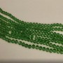 Beads Czech Crystal transparent emerald green 'Rondelle', diameter 6x5mm, length 43 cm