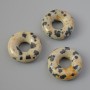 Pandora Bead Dalmatian Jasper, diameter 15×4.5 mm, hole diameter 5.1 mm