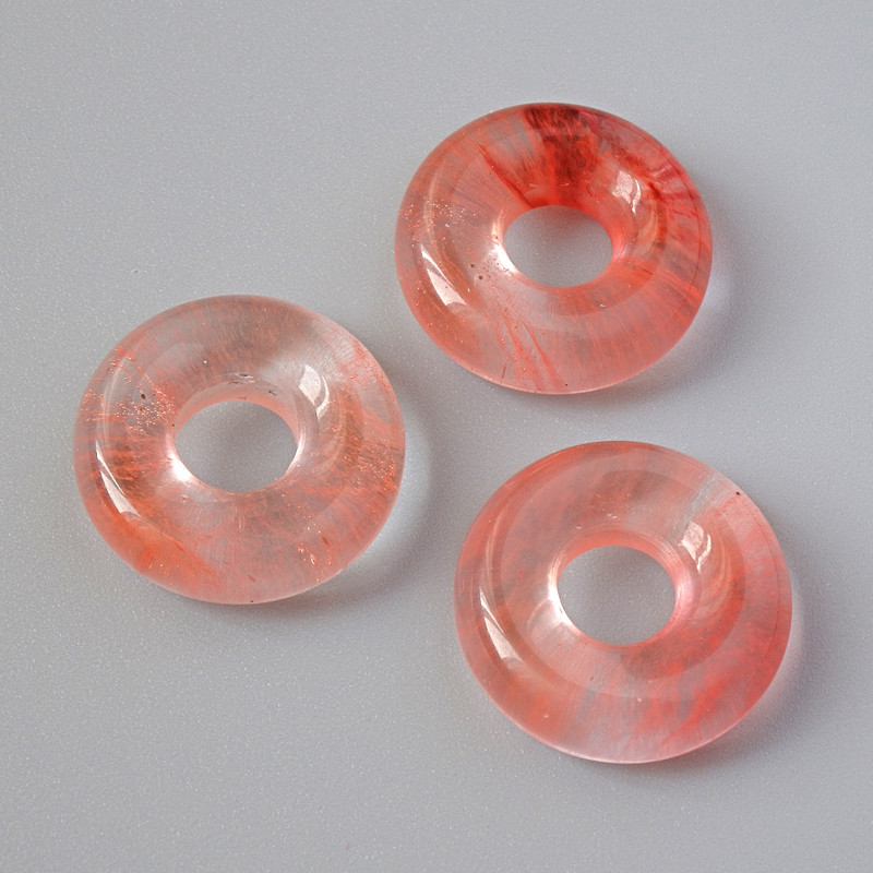 Pandora bead with Tourmaline, 15x5 mm, hole diameter 5.1 mm