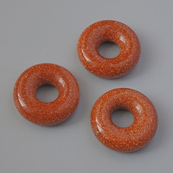 Pandora Bead «Aventurine Golden Sand» (synthetic), diameter 15x5 mm, hole diameter 5 mm+