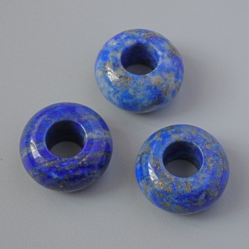 Pandora Bead, Lapis Lazuli natural stone, 14×7 mm diameter, hole diameter 5.7 mm+