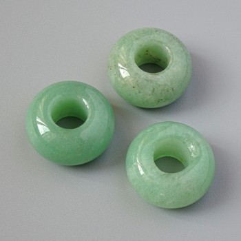 Pandora Bead Natural Jade Stone, diameter 14x7.5 mm, hole diameter 5.5 mm+