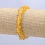 Citrine bracelet with natural chip stones 8x3 mm, length 18 cm ± (stretch)