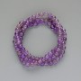 Amethyst Beads, Natural Stone, Smooth Round Bead, 4 mm Diameter ±, 39 cm Length ± on Thread
