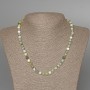 Green Opal Necklace, Natural Stone, Smooth Bead, 6 mm Diameter ±, Length 47 cm ±