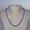 Apatite imitation necklace with faceted rondelles, 4×2.5 mm diameter, length 48 cm