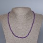 Amethyst Necklace with Natural Amethyst Beads, 4 mm