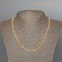 Citrine necklace with natural citrine, faceted bead, 6 mm diameter, length 47 cm ±