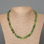Necklace 'Assortment' with natural stones, faceted cube beads, diameter 7.5 mm, length 48 cm
