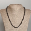 Lava Stone Bead Necklace, 6 mm diameter, 46 cm length