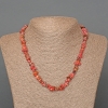 Rhodonite Necklace with Natural Chip Beads, 7x3 mm, length 46 cm ±