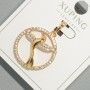 Pendant 'Bird' Xuping with White Crystals, diameter 22 mm, length 31 mm, 18K Gold Plating