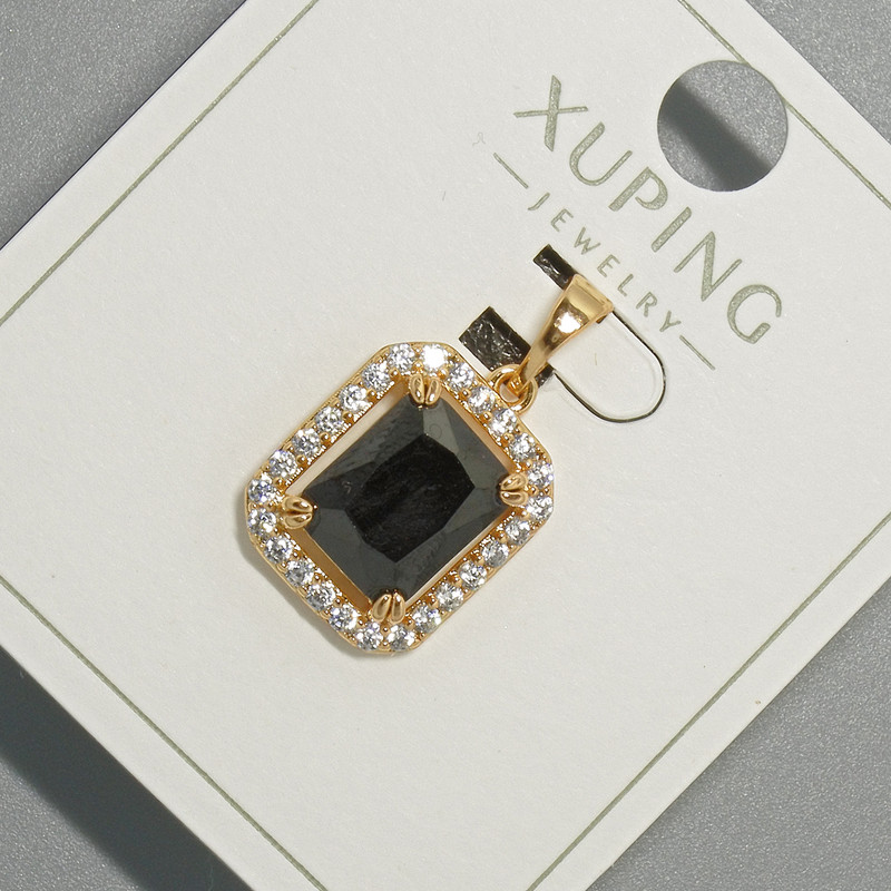 Xuping Pendant with Black Crystal and White Rhinestones