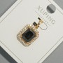 Xuping Pendant with Black Crystal and White Rhinestones