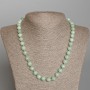 Amazonite Necklace with Natural Stone - Smooth Beads, 8.5 mm Diameter, 50 cm Length