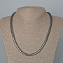 Hematite Necklace 'Zigzag', 6x4 mm diameter, 48 cm length