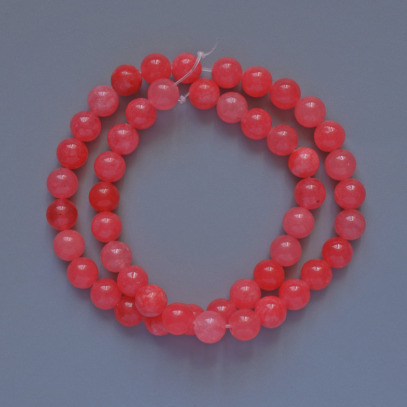 Tourmaline Beads (Imitation) Smooth Round Beads, 8 mm diameter, 38 cm length on beading line