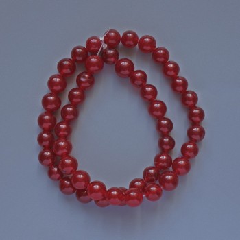 Tourmaline Beads (Imitation) Smooth Bead, 8mm diameter ±, 37cm length ± on a fishing line