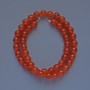 Carnelian Beads (Imitation) Smooth Round Beads, 8 mm diameter, 38 cm length on thread