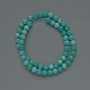 Amazonite beads (imit.) - smooth spheres, diameter 6.5 mm ±, length 36 cm ± on thread