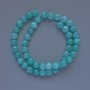 Amazonite Beads (Imitation) Smooth Round Beads, 8 mm Diameter, 37 cm Long on Fishing Line