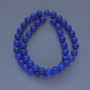 Azurite Beads (Imitation) Smooth Round Bead, Diameter 8mm, Length 39cm on Thread