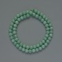 Amazonite beads, natural stone, smooth spheres, 6mm diameter, 38 cm length on thread