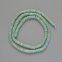 Amazonite Beads - Natural Stone, Faceted Cut, Diameter 4x2 mm, Length 39 cm on Thread