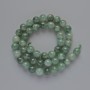 Jadeite Beads, Smooth Sphere, 8.5 mm Diameter, 37 cm Length on Thread