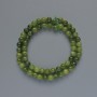 Jadeite beads, smooth round spheres, 6 mm diameter, 38 cm long on a thread