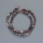 Tourmaline Beads, Natural Stone, Smooth Round Beads, 6 mm Diameter, 39 cm Length on Thread