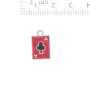 Pendant fittings Ace of Clubs 11×17mm, pack of 5