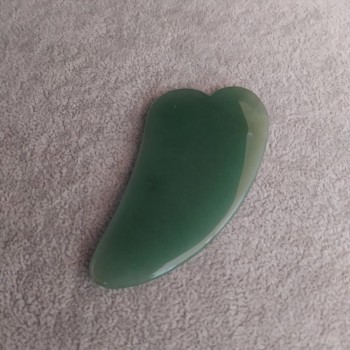 Gua Sha Massager-Scraper Made from Natural Jade, 5×10 cm