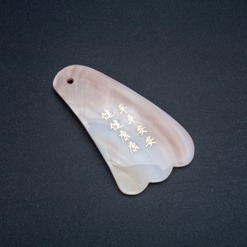 Gua Sha massage scraper made of natural mother-of-pearl 10×5 cm+