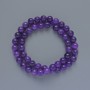 Lepidolite Beads (Imitation) Smooth Bead, 8mm diameter, 38cm length on thread