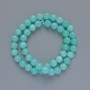 Amazonite Beads, Smooth Round Beads, Diameter 8.5 mm, Length 37 cm on Thread