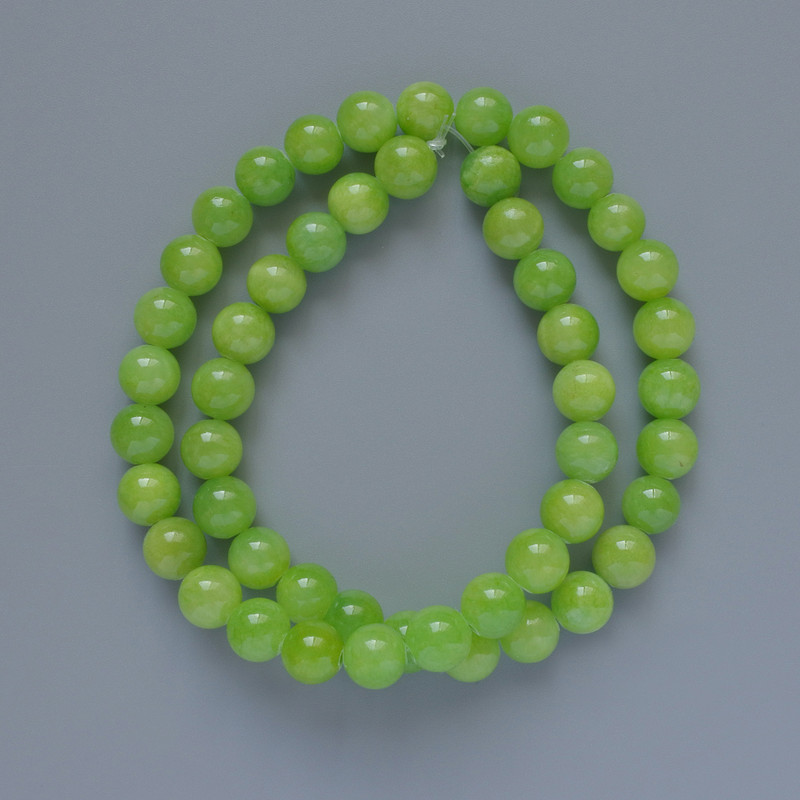 Onyx Beads (Imitation Acrylic) Smooth Beads, 8.5 mm Diameter, 40 cm Length on Thread