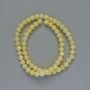 Citrine Beads (Acrylic Imitation) Smooth Bead, 6.5 mm Diameter, 40 cm Length on Thread