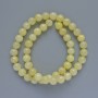 Citrine Beads (Acrylic Imitation) Smooth Bead, diameter 8.5 mm, length 40 cm on fishing line