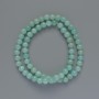 Amazonite Beads (Imitation Acrylic) Smooth Sphere, 6.5 mm Diameter ±, Length 40 cm ± on Thread