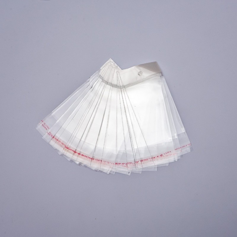 Self-adhesive packaging bag 5.5×14 cm, 100 pcs per pack