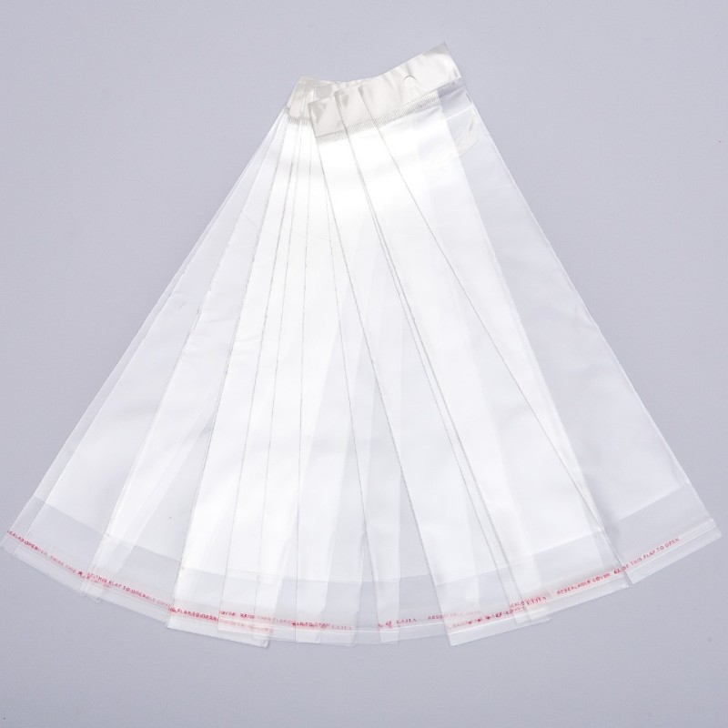 Self-adhesive packaging bag 7×31.5 cm, 100 pcs