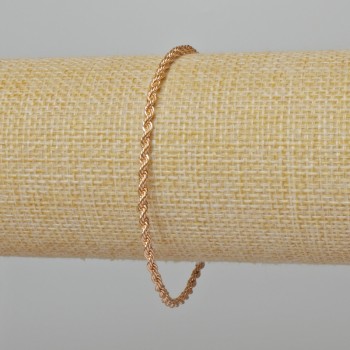 Xuping 18K Gold-Plated Bracelet, length 19 cm, thickness 2.5 mm+