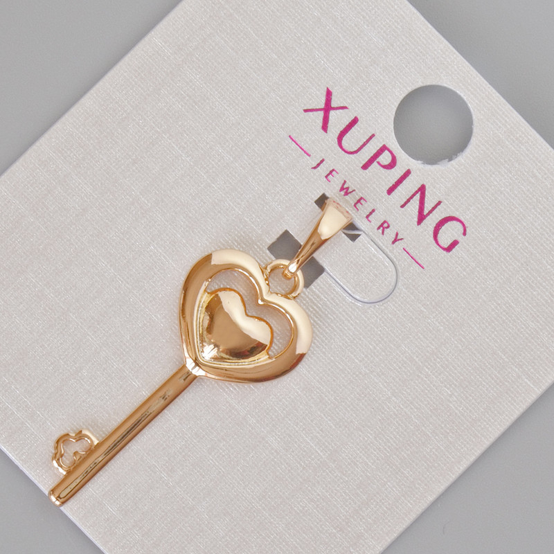 Pendant Xuping "Key to the Heart", diameter 33x13 mm +/- 18K Gold Plating
