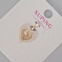 Xuping Pendant 'Heart' with White Crystals, Diameter 20×15 mm ± 18K Gold Plating
