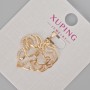 Pendant Xuping "Heart" with white crystals, diameter 27x22mm ± 18K Gold Plating