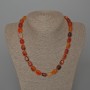 Orange Agate Necklace, Natural Stone