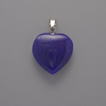 Apatite Heart Pendant, diameter 20x20x6mm+-, length 28mm+-